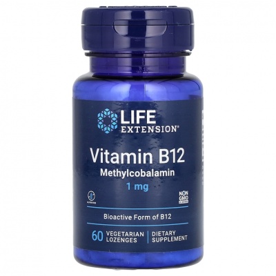 Витамины Life Extension Methylcobalamin 1 мг 60 капсул