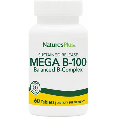 Витамины Natures Plus MEGA B-100 complex 60 таблеток