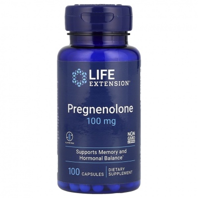 Витамины Life Extension Pregnenolone 100 мг 100 капсул