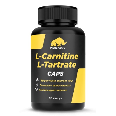 Л-карнитин Prime Kraft L-Carnitine L-Tartrate 90 капсул
